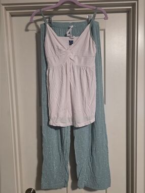 Kickee Pants OG (2015ish) Jade Shooting Stars PJ Set - Size Small - GUC(for age)